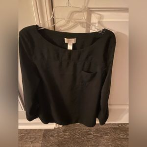 Ann Taylor Loft black blouse